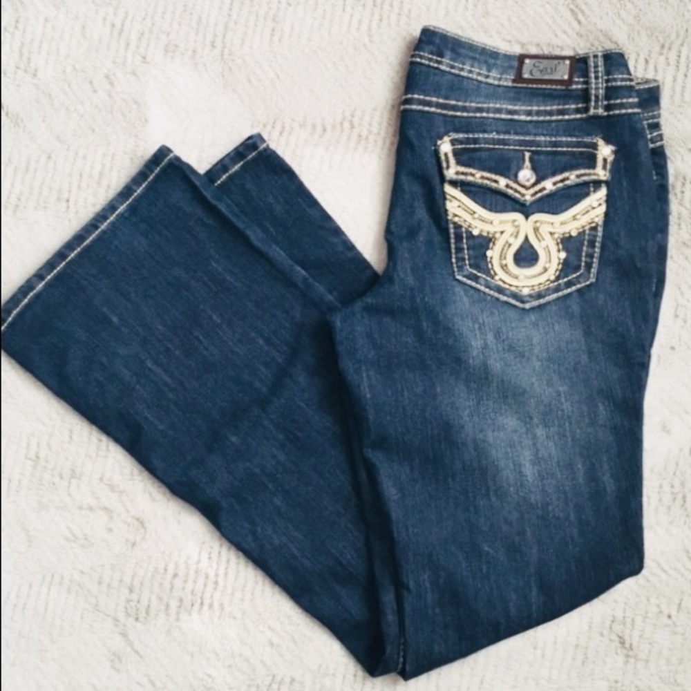 Embroidered Earl Jeans - Picture 2 of 6